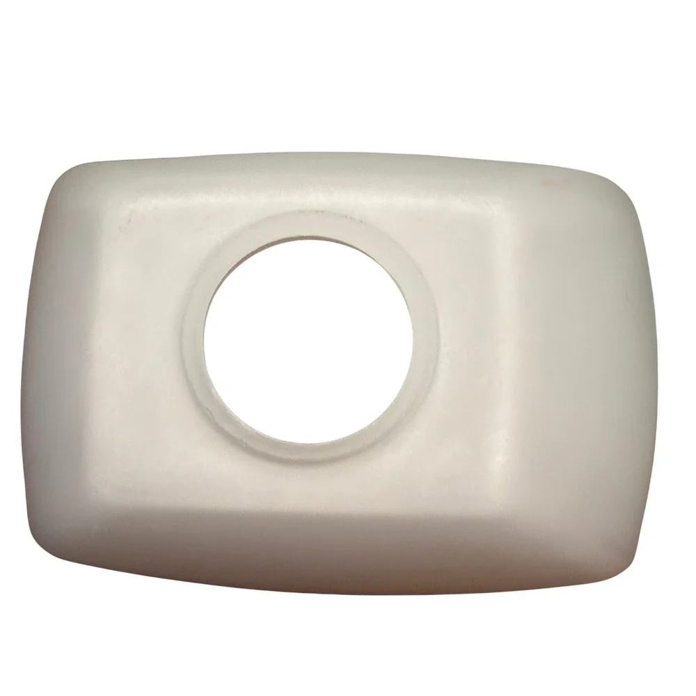 MCM White Frosted Glass Rectangular Bell Lamp Shade Replacement Globes Set of 4